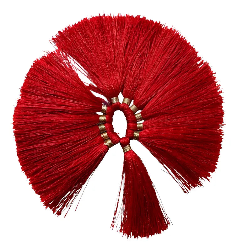 / Borlas Decorativas Rojo Cortas
