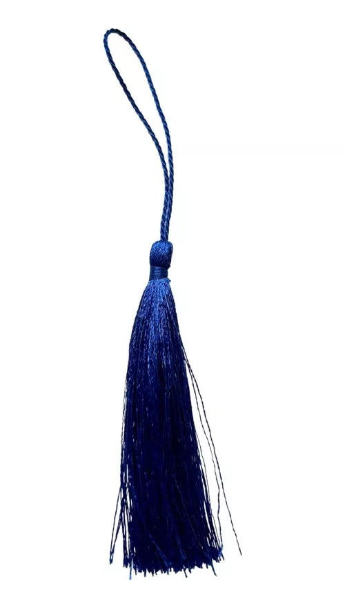 Borlas Decorativas Azul Largas