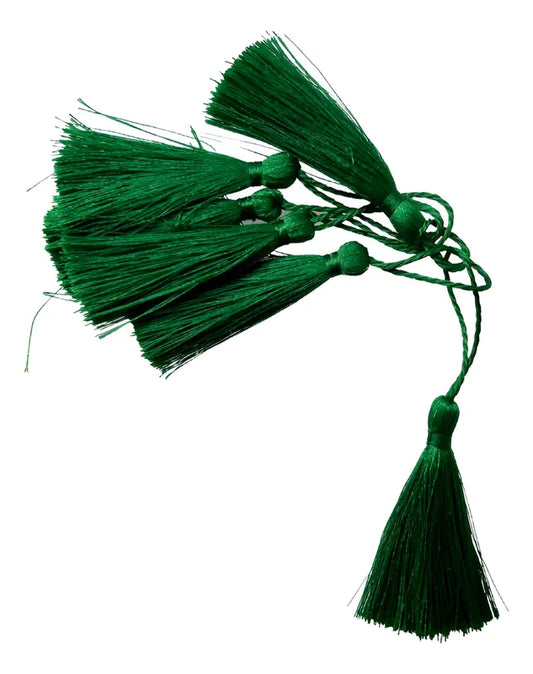 Borlas Decorativas Verde Cortas